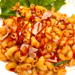 มะกะโรนีผัดแฮม