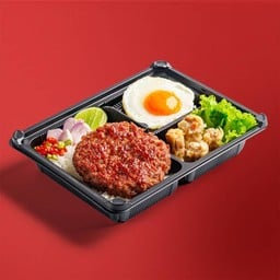 ข้าวหมูสับปลาเค็มไข่ดาว + มินิทานเล่น