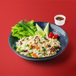 ข้าวผัดเห็ดหอม วีแกน