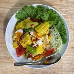 ตำข้าวโพดไข่เค็ม.