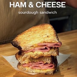 HAM & CHEESE sourdough sandwich