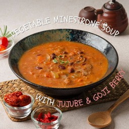 Vegetable Minestrone Soup with Jujube & Goji berry