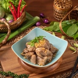 MB20-ไก่ผัดกระเทียมพริกไทย (กับข้าว)