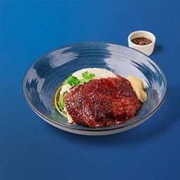 ข้าวหน้าเป็ดย่างสีฟ้า