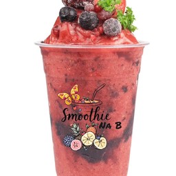 มิกซ์เบอร์รี่ + สับประรดสมูทตี้(ใช้เนื้อผลไม้)