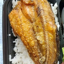 ข้าว ปลาดุกแดด 1 ตัว