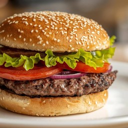 เบอร์เกอร์เนื้อ (ไทย-แองกัส)