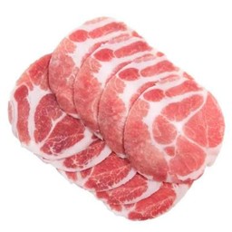 สันคอหมูสไลด์ 6 ชิ้น