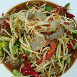 ตำกุ้งสด