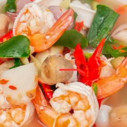 ต้มยำทะเลน้ำใส  (หม้อ)