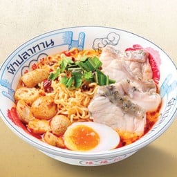 ก๋วยเตี๋ยวต้มยำปลากะพงน้ำข้น