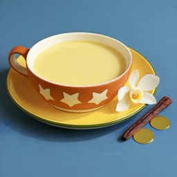 นมสด วนิลา - ร้อน