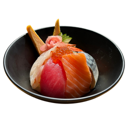 ข้าวหน้าปลาดิบรวม (Mix Fish Don)