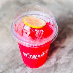แดงมะนาว โซดา - Red lemon fruit soda