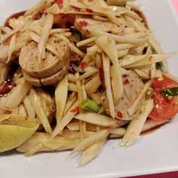 ตำหมูยอ(ปลาร้า)