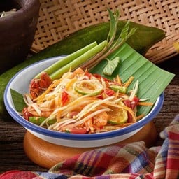 ส้มตำไทยใส่ปู