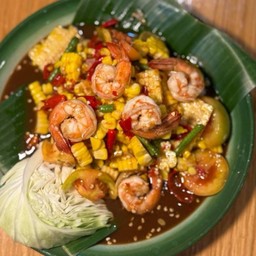 ตำข้าวโพดกุ้งสด/กุ้งสุก