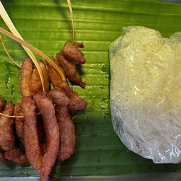 หมูพวงทอด S (หมู 3 ข้าว 1)