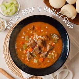 Rustic Beef & Barley Soup
