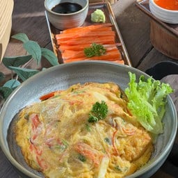 ข้าวไข่เจียวกุ้งเบียด