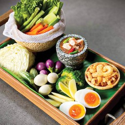 Set น้ำพริกกะปิกุ้งสด