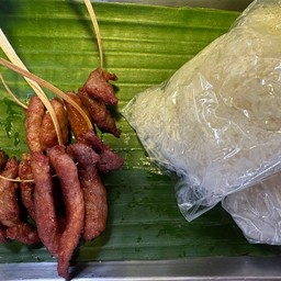 หมูพวงทอด M ( หมู 5 ข้าว 2 )
