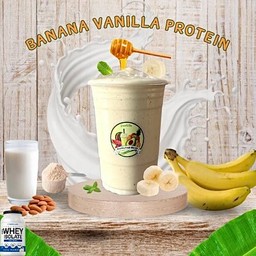 Banana Vanilla Protein นมกล้วยโปรตีนสมูทตี้