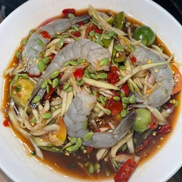 ตำกุ้งสด