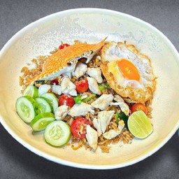 ข้าวผัดโบราณ ปูคั่ว