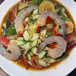 ตำแตงกุ้งสด