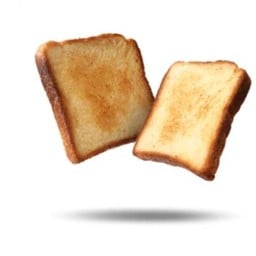 ขนมปังปิ้ง (ไม่ทาเนย) เลือกท้อปปิ้งเองได้