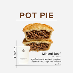 Minced Beef Pie w Drink