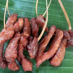 หมูพวงแดดเดียวทอด