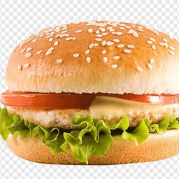 เบอร์เกอร์กุ้ง+ไก่