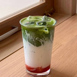 Strawberry Matcha  Latte