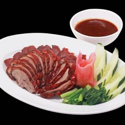 เป็ดย่าง+หมูแดง(Roast duck + red pork)