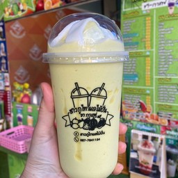อะโวคาโดปั่นนมสด+มะพร้าว
