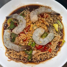 ตำมาม่ากุ้งสด