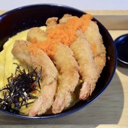 ข้าวกุ้งทอดไข่ข้น