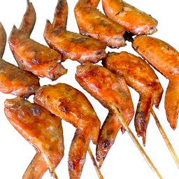 ปีกไก่ 10 ไม้ +ข้าวเหนียว 2 ห่อ +น้ำจิ้มแจ่วมะขาม