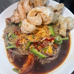 ตำเส้นเล็กแคปหมู