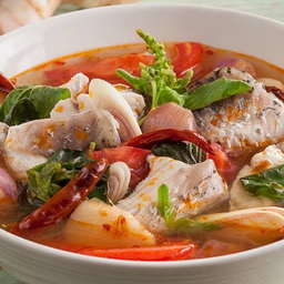 ต้มยำเนื้อปลากะพง (ชาม)