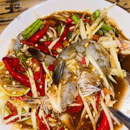 ตำกุ้งสด