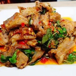 ข้าวกระเพราเป็ด(Duck basil rice)