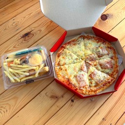 พิซซ่าSize L+ชุดของทอด1กล่อง