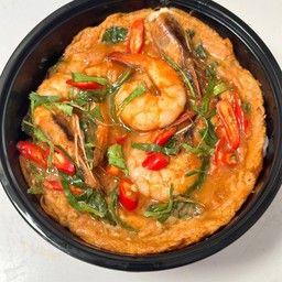 ข้าวห่อหมกกุ้ง ไข่ข้น