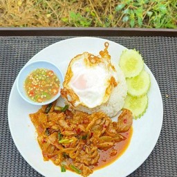 ข้าวราดผัดพริกเผา