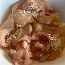 หมูกระทะ ชุดอกไก่ล้วน100รวมชุดผัก