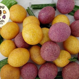 ขนมไข่เต่า มันม่วง+มันแครอท