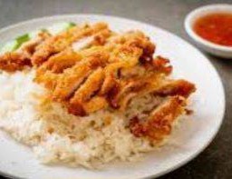 ข้าวมันไก่ทอดกรอบ